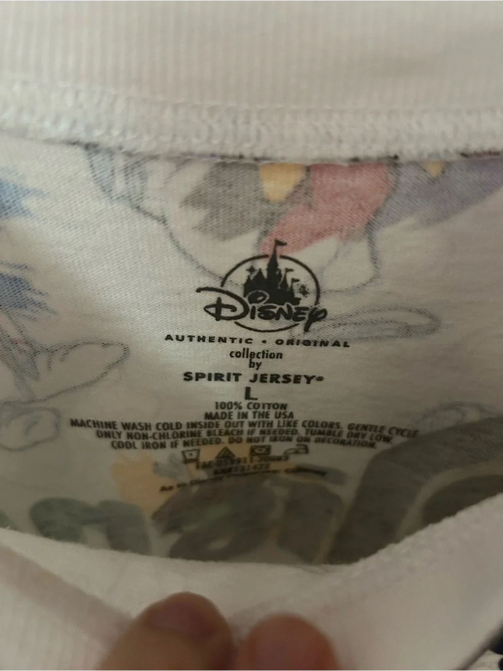 Authentic Disney Parks Spirit Jersey Ink and Paint Collection NWT Size L